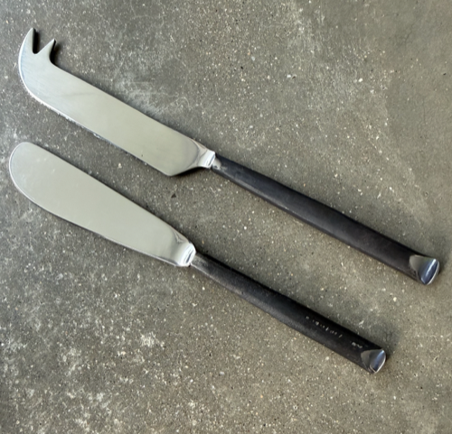 Cheese and Pate/Butter Knife Set - Burnished