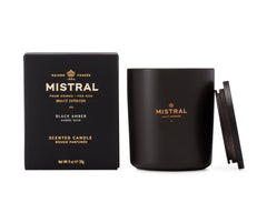 BLACK AMBER SCENTED CANDLE