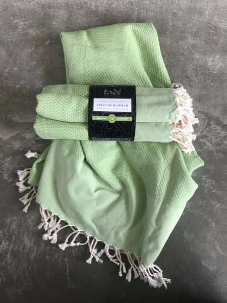 Cotton Hammam Towel (Lime Green)